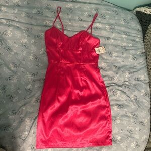 NWT Pink Silky Mini Dress Women’s size 5/6